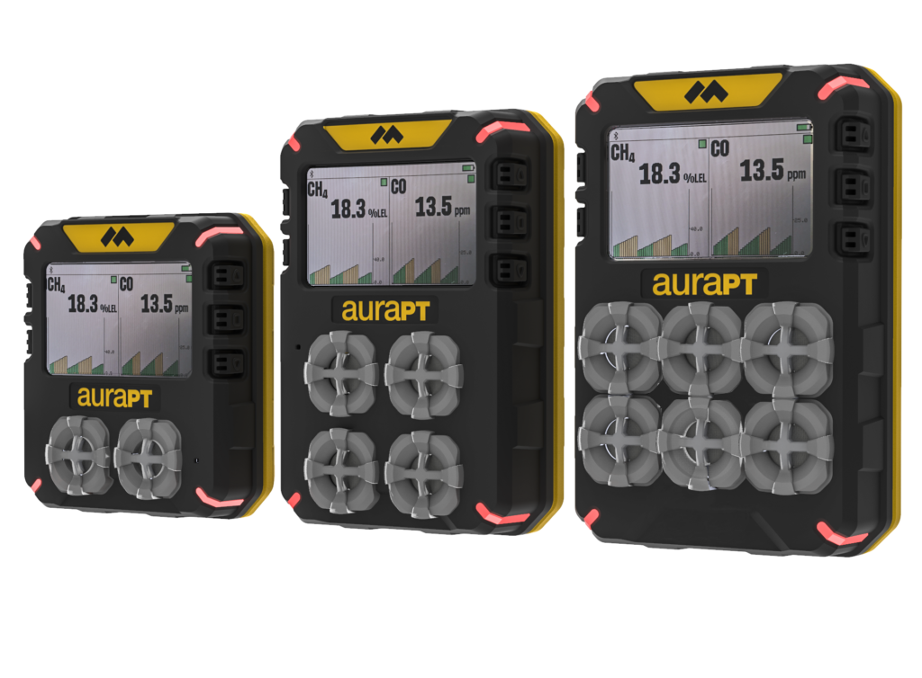 Aura pt digital gas monitor 2 4 6 gas trio render 7