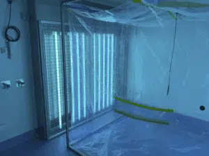 Blue UVB Lights for atmospheric research within Queensland University of Technology's lab